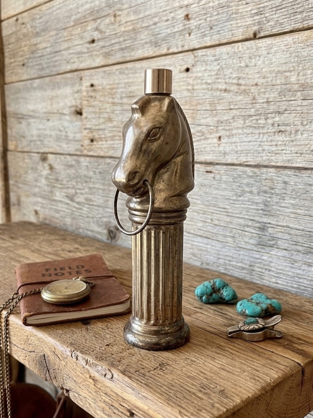 Avon Pony Post Wild Country Aftershave Bottle (Empty) Vintage Horse Equine Decor